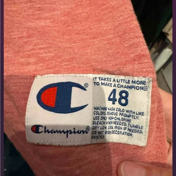 Champion peach and Gray Tank Top size 48 / 2XL - Picture 4 of 6